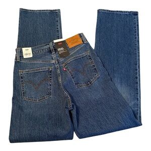 Levi's Premium Ribcage Straight Full Length Women's Jeans sz 27 x 32  NWT